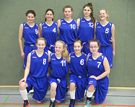 Gute Laune - kein Wunder: Die Erfolg verw�hnten EMG-Basketballerinnen sind auch auf Bezirksebene erfolgreich 