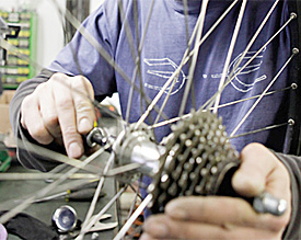 Fahrradwerkstatt am EMG: Eine von vielen originellen Ideen, die beim Projektwettbewerb des F&ouml;rdervereins eingereicht wurden 