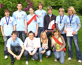 Das Marathon-Team vom EMG kam beim Schulmarathon in Bonn voll auf seine Kosten 