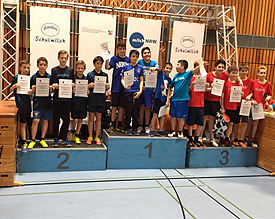 Stark gek�mpft, aber am Ende knapp gescheitert: Den zweitplatzierten Jungs aus der 6c ist die Entt�uschung anzusehen 