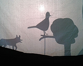 Ein zentrales Projekt des Kurses zum Thema Demenz: Das Schattenspiel vom Fuch, der den Verstand verlor 