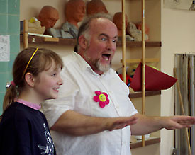 Storyteller Jim Wingate ist mit Leib und Seele bei der Sache